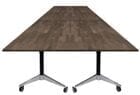 Solid Wood Modular Flip Top Conference Table - 72" x 213" Size