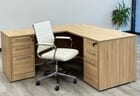 Beaumont Managers L-Shaped Desk w/6 Drawers - 63&quotW x 71&quotD