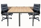 Contrasts Rustic 2-Person Workstation - 10' x 6'