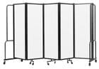 10'W x 6'H Whiteboard Folding Mobile Room Divider