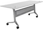 72" x 28" Flip & Stow Training Table w/Privacy Panel