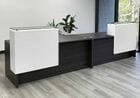 11' Emerge 2-Person Reception Desk with Two Counters