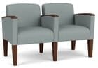 Belmont 2-Seater w/ Center Arm in Standard Fabric or Vinyl
