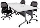 Modular Flip & Stow Conference Table.  48" x 120" Size - See Other Sizes Below