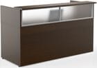 72&quotW Custom Reception Desk with Frosted Glass Window