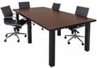 Conference Tables w/Square Black Legs In Several Colors 6' to 16' Long.  6' x 4' Size-See Other Sizes Below
