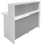 Small 55&quot Wide White Reception Desk