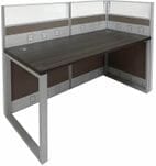 TrendSpaces Office Cubicles-Premium Single Open End Cubicle