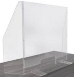 30&quotW x 31-1/2&quotH School Acrylic Sneeze Guard w/ 9" Side Wings - FREE with $1000.00 Purchase!