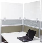 24&quotW x 24&quotH  - Clamp On Cubicle Height Extender for 1.25" - 2.5" Thick Panels - IN STOCK!
