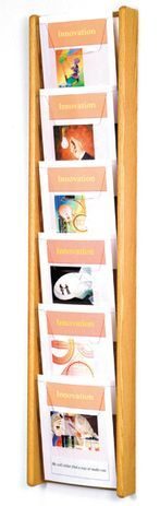 6 Pocket Magazine Wall Rack