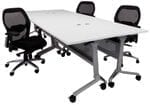 Modular Flip & Stow Conference Table.  48" x 120" Size - See Other Sizes Below