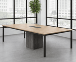 8' Contrasts Rustic Conference Table