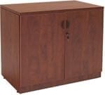 Cherry Laminate 2-Door Locking Storage Cabinet