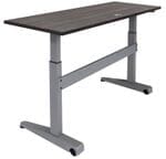 Pneumatic Sit-Stand Tilt & Roll Table - 60&quotx 24".  See Other Sizes Below