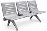 Ascend 3-Seat Beam Seater in Gray Mist