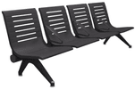 Ascend 4-Seat Beam Seater in Black Shadow