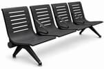 Ascend 4-Seat Beam Seater in Black Shadow