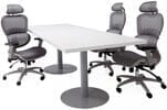 6'x4' / 8'x3' Conference Table w/Steel Disc Bases - See Other Sizes