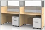 Sync Custom Cubicles - 57&quotH 2-Person Workstation