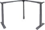Three Leg Electric Lift Desk Frame in Silver