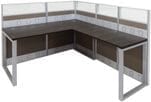 TrendSpaces Premium Cubicle Series - L-Shaped Cubicle  