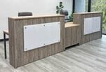 13.5' Contrasts 2-Person Rustic Reception Station with ADA Counter