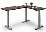 71&quot x 71&quot Solid Hardwood L-Shaped Electric Lift Desk - Other Sizes Available