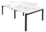 4-Person Benching Workstation w/ 48" x 24" Worksurfaces