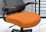 Office Chair Seat Slip Cover in Orange Burst - Free with $500 Purchase!