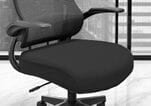 Office Chair Seat Slip Cover in Jet Black - Free with $500 Purchase!