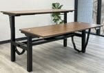 2-Person Electric Lift Desk - 66" x 30" Worksurfaces