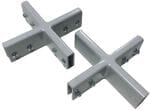 Steel X-Shaped Brackets for Sneeze Guard Panels - Set of 2 - IN STOCK!