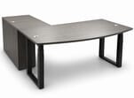 Sophisticate Electric Lift L-Shaped Bow Front Desk - See Other Sizes