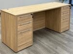 71&quot Beaumont Kneespace Credenza w/6 Drawers