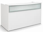 71&quotW White Salon Reception Desk Shell - Drawers Sold Separately