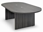 8' Charcoal Oval Racetrack Conference Table