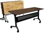 Solid Wood Flip & Stow Training Table - 60" x 24" Table