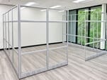 12' x 15' x 7'H Clear Glass Modular Conference Room 