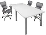White Conference Tables - 8' Length- See Other Sizes