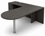 Charcoal Peninsula L-Shaped Desk