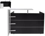 63&quotW Reception Desk with Floating Counter and Drawers