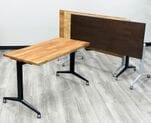 Converge Easy Flip Solid Wood Training Table - 48" x 24" Table - See Other Sizes