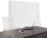 Premium 1/4" Thick 36&quotW x 30&quotH Protective Acrylic Sneeze Guard - IN STOCK!