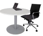 42" Round  x 29&quotH Metal Disc Base Meeting/Conference/Cafeteria Table - Other Sizes Available!