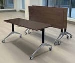 Solid Wood Flip Top Training Tables - 60" x 24" Table