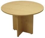 42" Round Maple Laminate Discussion Table