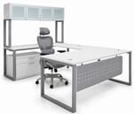 TrendSpaces U-Shaped Workstation w/Hutch