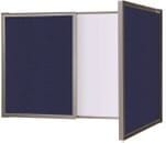 36&quotW x 24&quotH Combination Markerboard/Tackboard with Doors