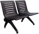 Ascend Steel Public Seating Series - 2-Seat Beam Seater in Black Shadow